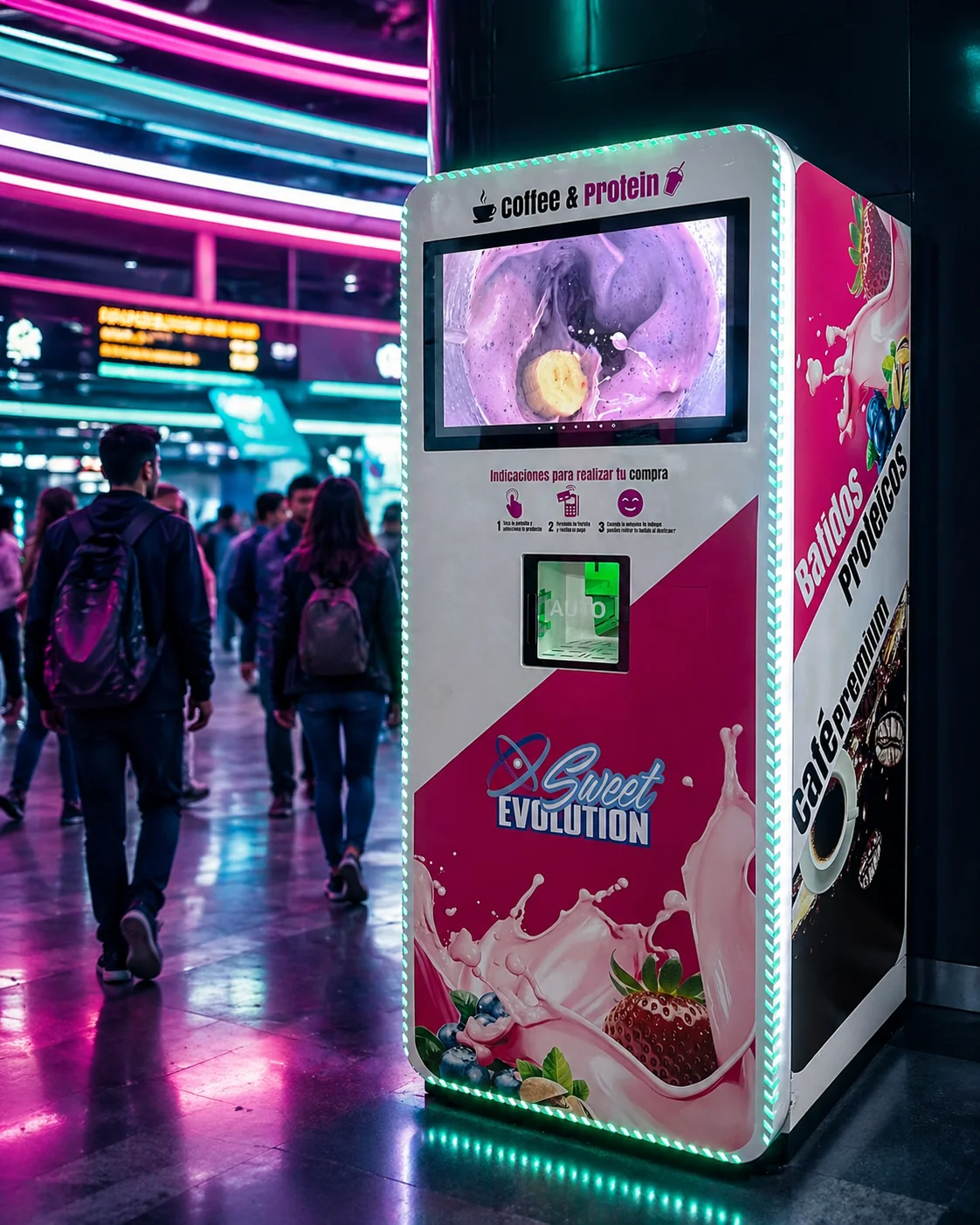 Sweet Protein — Máquina vending inteligente